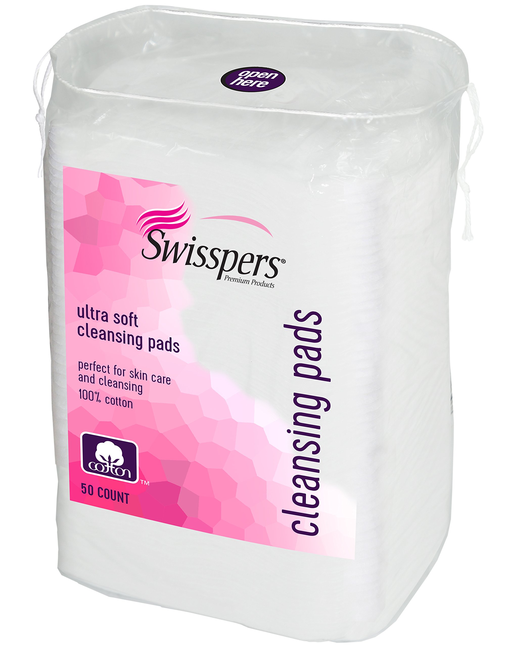 Amazon.com: Swisspers Premium Facial Cleansing Pad, 100% Cotton